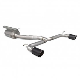 Scorpion 3" Cat-back Exhaust System - MK7 Golf GTi inc. Clubsport 13-16 - NonRes (Louder) W Ascari Tips SVWS043CF