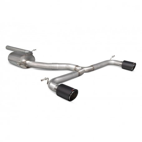 Scorpion 3" Cat-back Exhaust System - MK7 Golf GTi inc. Clubsport 13-16 - NonRes (Louder) W Ascari Tips SVWS043CF