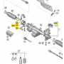 Genuine VAG Steering Rack Bush & Clamp Repair Set - 1K0498884