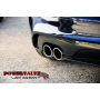 BCS Turbo-back Powervalve Sport Exhaust System W/ Cat Delete - Audi TT 2.0TFSi 06+ (Single Twin Tips)