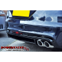 BCS Turbo-back Powervalve Sport Exhaust System W/ 200 Cell Motorsport Cat- Audi TT 2.0TFSi 06+ (Quad Tips)