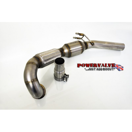 BCS Downpipe with 100 Cell Hi-Flow Cat & Link Pipe to Fit OEM System - Audi S1 Quattro 14+
