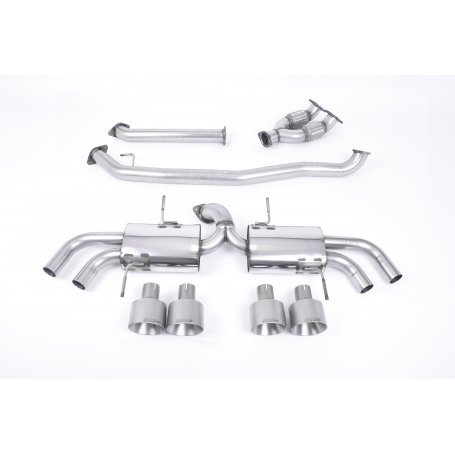 Milltek Primary Cat-back GTR 35 Exhaust System Non-resonated (louder) Ti Tips - SSXNI009