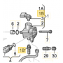 Genuine VAG TFSI High Pressure Fuel Pump Connector Barb Fitting - 06F127213C