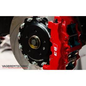 Vagbremtechnic Front Brake Kit 8 Piston Brembo Calipers with 362x32mm 2-Piece Discs (BK0001)