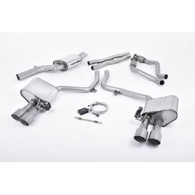 Milltek Cat Back Exhaust - Audi S5 B9 - Non Sport Diff Models, Coupe Or Convertible Only!
