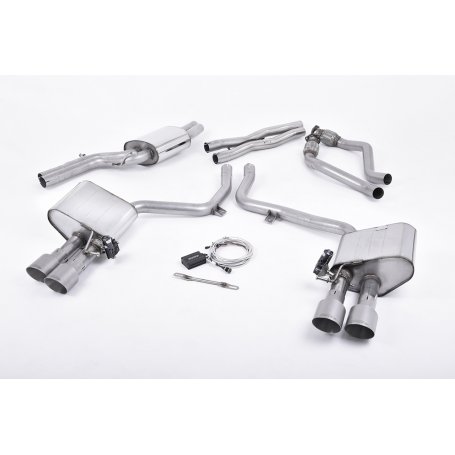 Milltek Cat Back Exhaust - Audi S5 B9 - Non Sport Diff Models, Coupe Or Convertible Only!