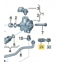 Genuine VAG EA113 Fuel Pump Breather Valve Bleed Nipple - 06D133400A