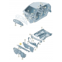 Genuine VAG Engine Bay Sound Absorber - MK5 / MK6 Golf Models - 1K0863993K