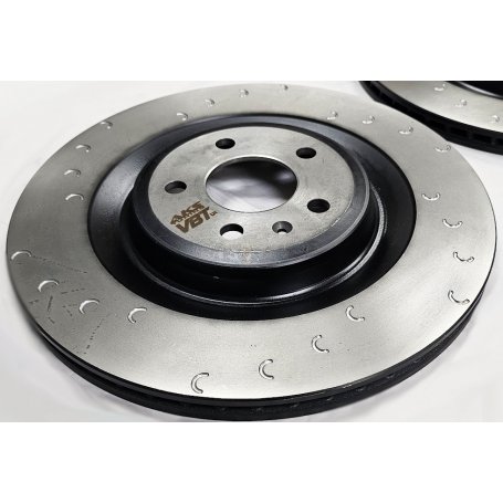 AKS Vagbremtechnic C-Hooked 356x22mm Rear Brake Discs - Revo/Alcon Style