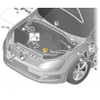 Genuine VW MK7 & MK7.5 Golf Bonnet Release Cable (Lid Lock Cable) - 5G2823531D