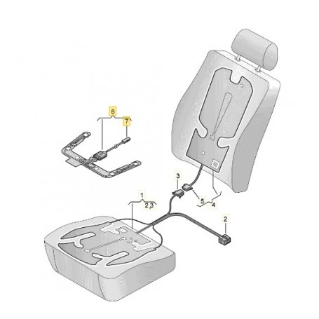 Genuine Audi RS3 8V.2 Seat Occupancy Sensor - 8V0963553B