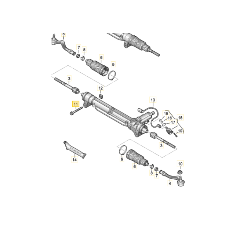 Wht 004 711 Genuine VAG Steering Rack Bolt - A5 TSI - WHT004711